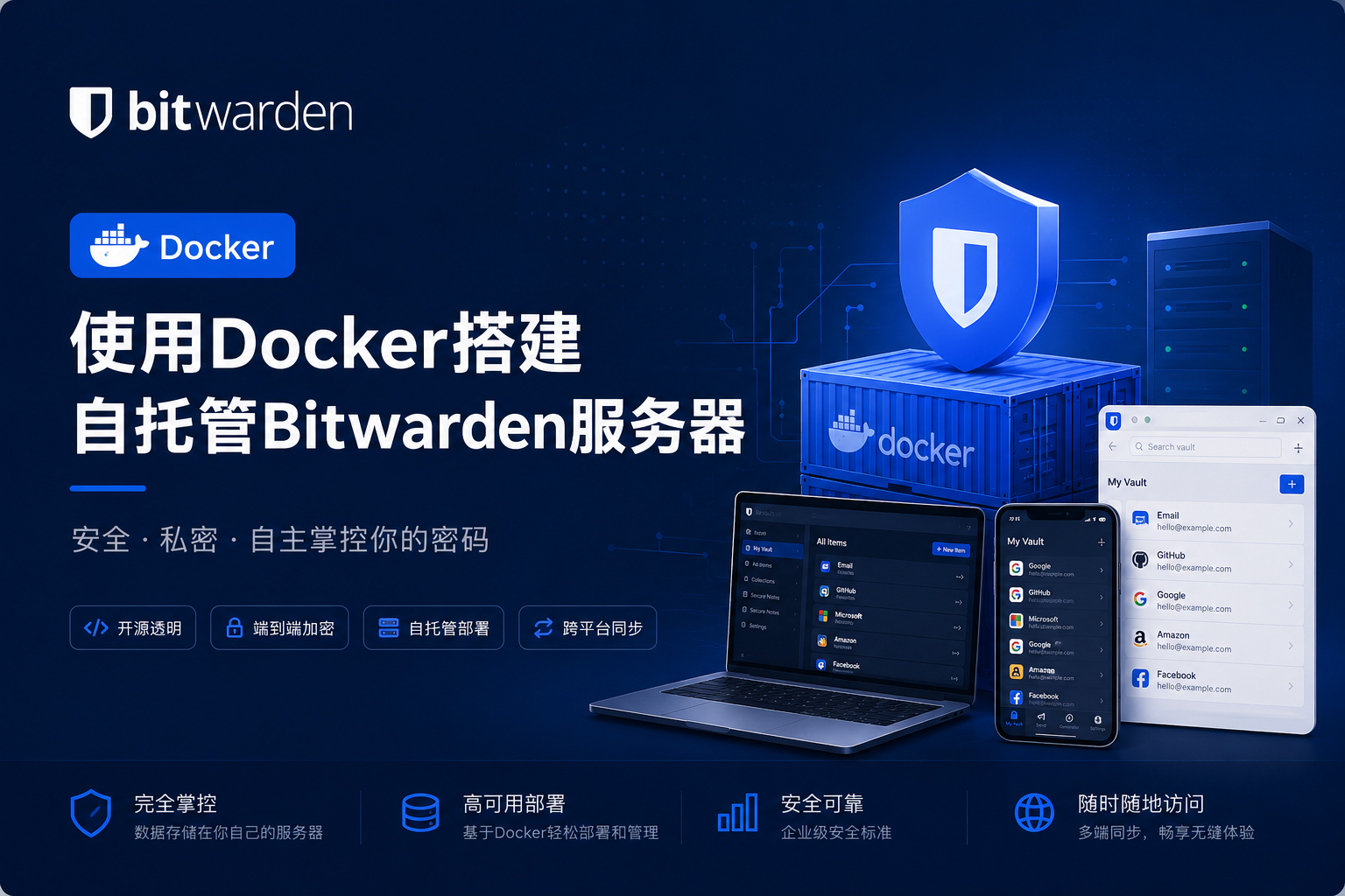 使用Docker搭建自托管Bitwarden服务器-CIK
