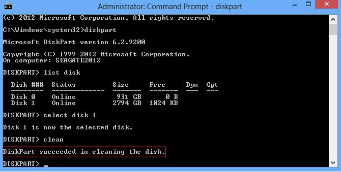 图片[5]-使用Windows命令行diskpart 命令清理磁盘分区信息-CIK
