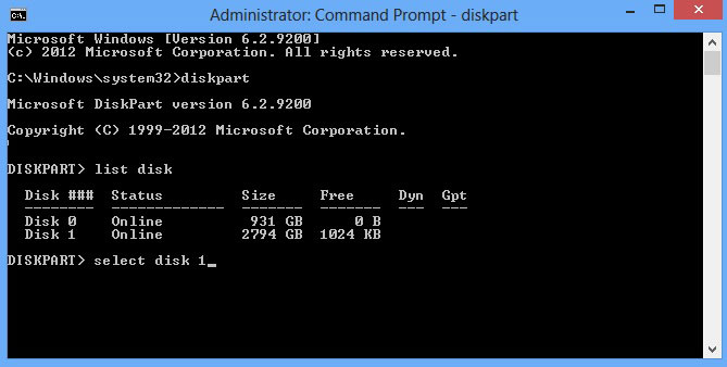 图片[3]-使用Windows命令行diskpart 命令清理磁盘分区信息-CIK