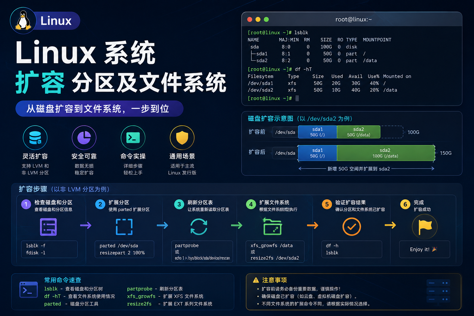Linux系统扩容分区及文件系统-CIK